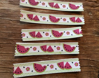 Watermelon hand made ribbon washi tape
