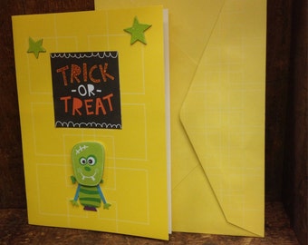 Halloween Frankenstein handmade card