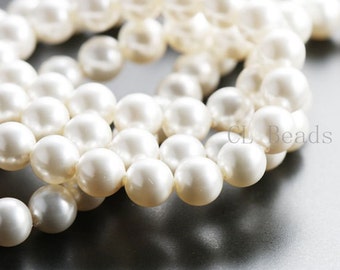 10pcs Swarovski 5810 Crystal Pearl-WHITE 8mm (SWP59001)