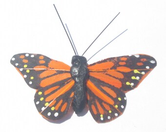 Butterfly Hair Clip SOLD INDIVIDUALLY Monarch butterfly Gift For Her Butterfly Accessory handmade hair clip by Ziporgiabella