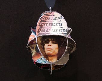 Aerosmith Album Cover Ornament Made Of Record Jackets - Steven Tyler