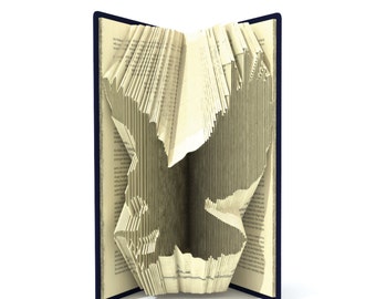 Book folding pattern - EAGLE - 187 folds + Tutorial with Simple pattern - Heart - AN0708