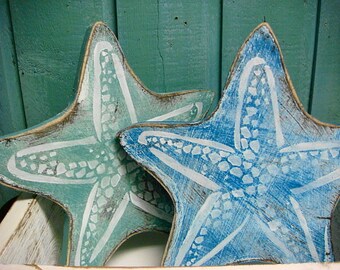 Starfish Sign Wall Art Beach House Decor by CastawaysHall