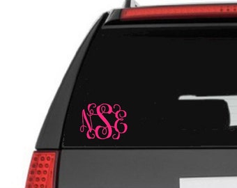 Monogram Car Decal, car decal, monogram