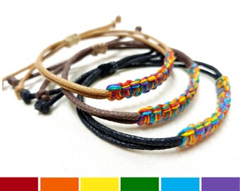 LGBT Bracelet, Gay Pride Bracelet, Rainbow Bracelet, Gay Pride Gift, Gay Bracelet Gift, Lesbian Bracelet, Gay Pride Jewelry, Rainbow Jewelry