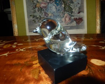 CRYSTAL BIRD PAPERWEIGHT