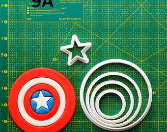 Captain America Fondant Cutters Captain America Cookie Cutter Frames Captain America Party Captain America Birthday