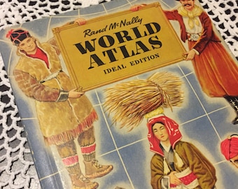 1937 Rand McNally World Atlas Ideal Edition