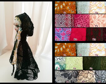 Many Colors Monster High Doll Ever After High Clothes lace Cape Cloak hooded