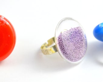 Round glass rings X 3