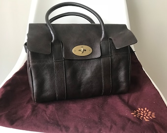MOVING SALE: Mulberry Small Classic Bayswater in Chocolate Brown