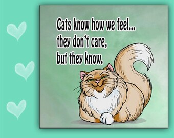 CAT TILE, Cat Trivet, Sarcastic Cat, Cat Spoon Rest, Funny Cat Gift