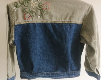 Unique Jacket jeans / hand embroidered / 5 years