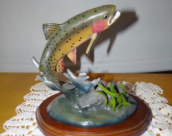 Retired Rare Danbury Mint Trout Treasures Steelhead