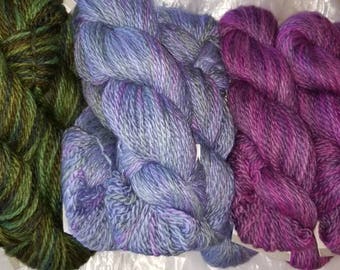 Hand Painted Chunky Alpaca Yarn - 3.5 oz skein