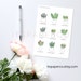 Herb Pot Stickers - Bullet Journalling and Planner Stickers
