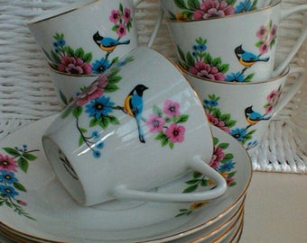 6 Vintage Cup and saucer