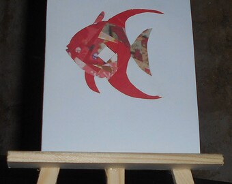 Fish in iris folding card