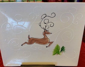 Reindeer Christmas Platter
