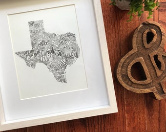 Texas | Unframed Print