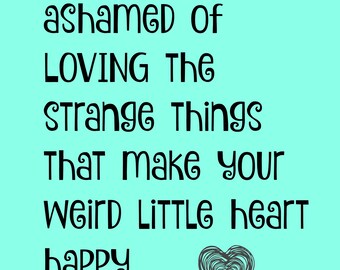 Weird Little Heart Wall Art Print