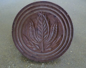 Antique 1800's Wooden Butter Mold