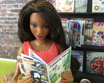 Miniature Magazines for Barbie, Fashion Royalty, Ever After High, Bratz, Pullip, Monster High and other fashion dolls 9 to 16 inches