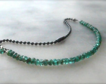 Natural Columbian emerald bracelet