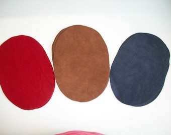 Real Deerskin Suede Leather Elbow Patch Kit - 3 colors to choose - 7''by5'' - Made in the USA