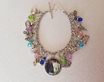 Downton abbey inspired charm bracelet