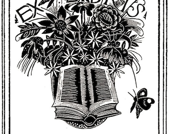 There is a Storybook in the Garden Bookplates Personalized or Blank