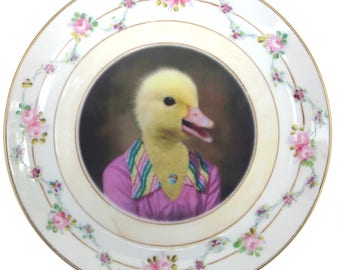 Delilah Duck, School Portrait Plate 6.25"