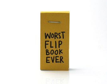 sloth flip book, funny flip book, funny sloths, worst flipbook ever, funny gift, funny stocking stuffer, paper art, book, comics