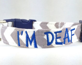 Deaf Dog Collars-ANY FABRIC