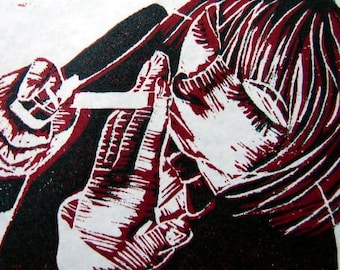 Orlando - Linoleum Block Print