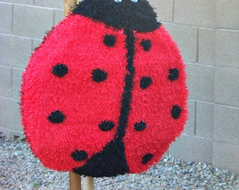 Ladybug Pinata, Little Lady, Pink Ladybug, Polka dots party