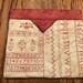 Lovely 'sampler' fabric project pouch