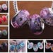 10pcs 15x9mm Murano Lampwork Flower Inside Glass Big Hole Beads Loose Lot fit European Charm Bracelet PD0~PD8