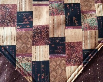 Southwestern Table Runner Reversible and Padded