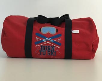 weekend bag "Born to ski"