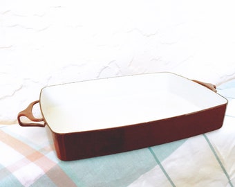 Vintage Dansk Kobenstyle Casserole Dish Brown Mid Century Modern