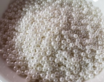 3mm white faux pearl beads (3000 count)