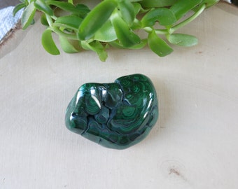 Rare Polished Malachite Crystal - Large Malachite Power Crystal - Earthy Green Crystal - Rocks and Minerals - Home Altar - Metaphysical