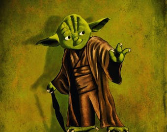 Cute Yoda illustration