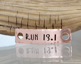 Run 13.1 - Running Shoe Tag for Runners - Half Marathon Jewelry - Triathlon Run - Running Jewelry