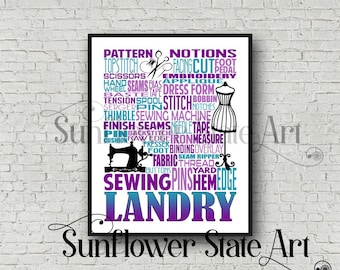 Gift for Sewer, Seamstress Gift, Gift for Seamstress, Gift for Tailor, Sewing Pattern Gift, Personalized Sewing Poster, Sewing Typography
