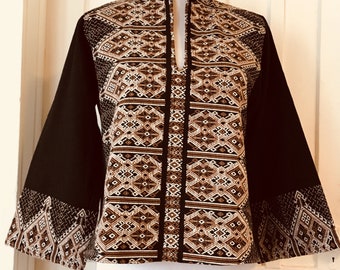Vintage Top/Embroidered Shirt/ Hippie Top/ Bohemian Top