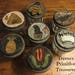 E Pattern PN251 Everyday Jar Toppers Ornaments Pins Crow Bee Hive Tulip Sheep Flag