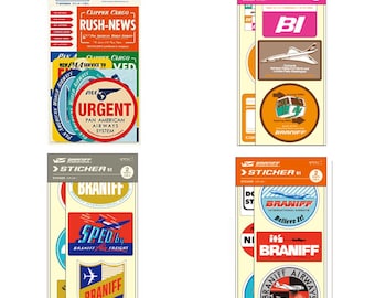 Travelers Notebook Seals x Braniff and PanAm