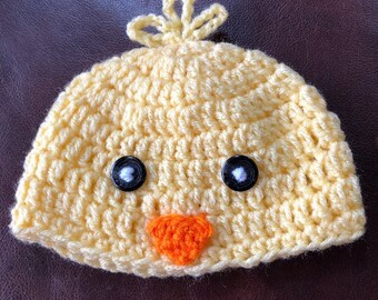 Newborn chick hat Baby chick beanie
